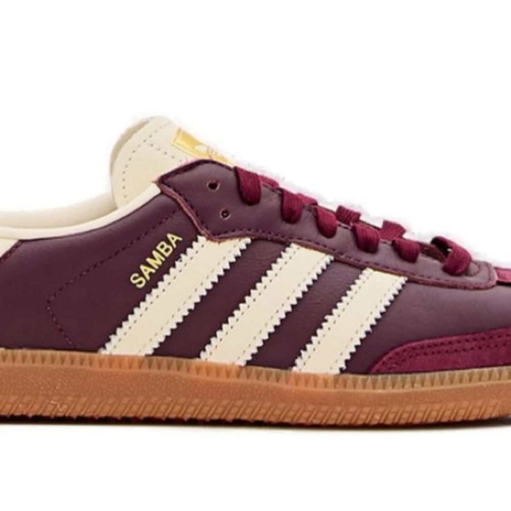 Adidas Samba Maroon and Cream  Shoes sneakers